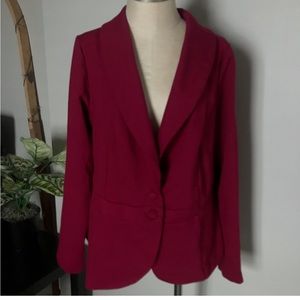 NWT Torrid red ponte peplum jacket size 1